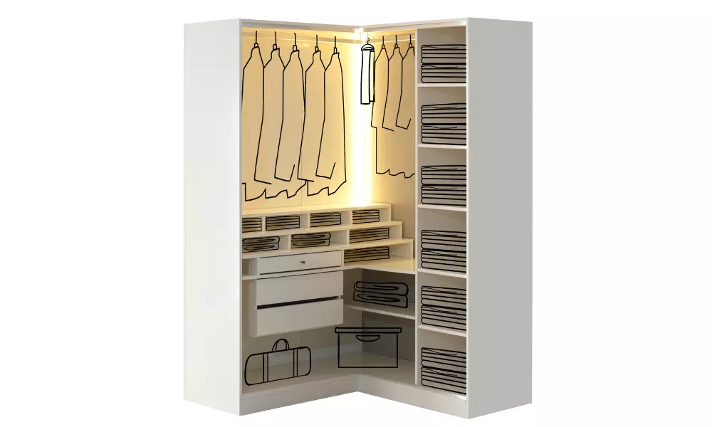 Bellat-Bellat Köşe Modüllü Köşe Dolap