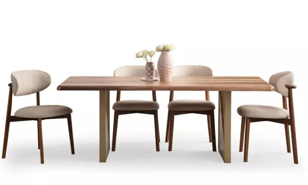 Tesla-Tesla Ekru Ceviz Masa