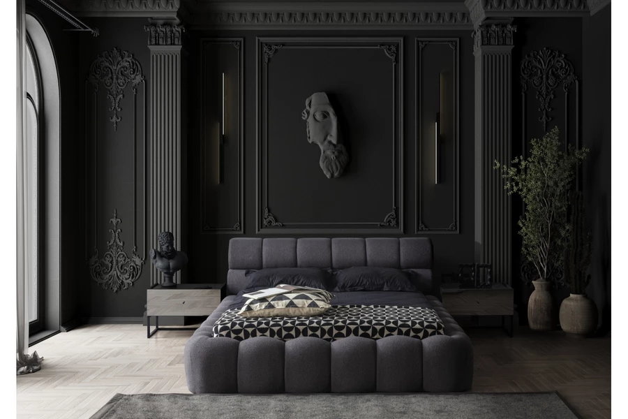 Bronze-Bronze Antrasit Karyola Bazalı